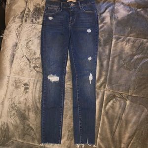 Levi High Rise Super Skinny - Dark Blue